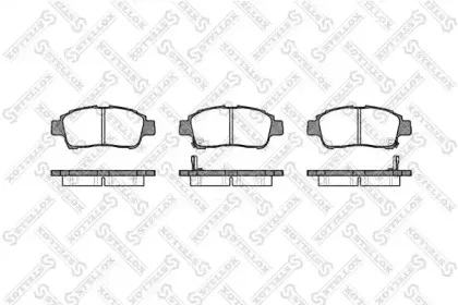 723 002-SX STELLOX Комплект тормозных колодок, дисковый тормоз